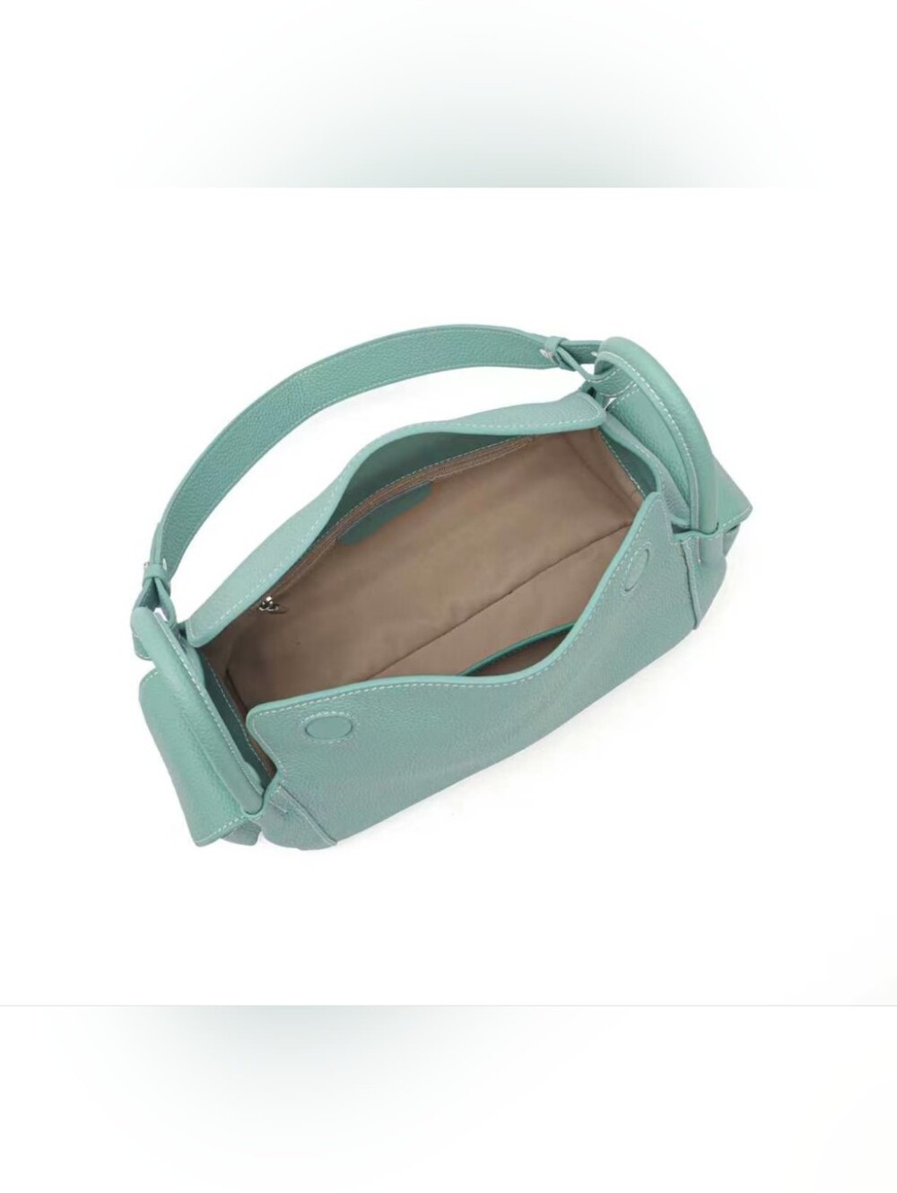 💯 Leather 🆕 Bag - Unbranded Self Support Company And Chain - Picture 4 of 6